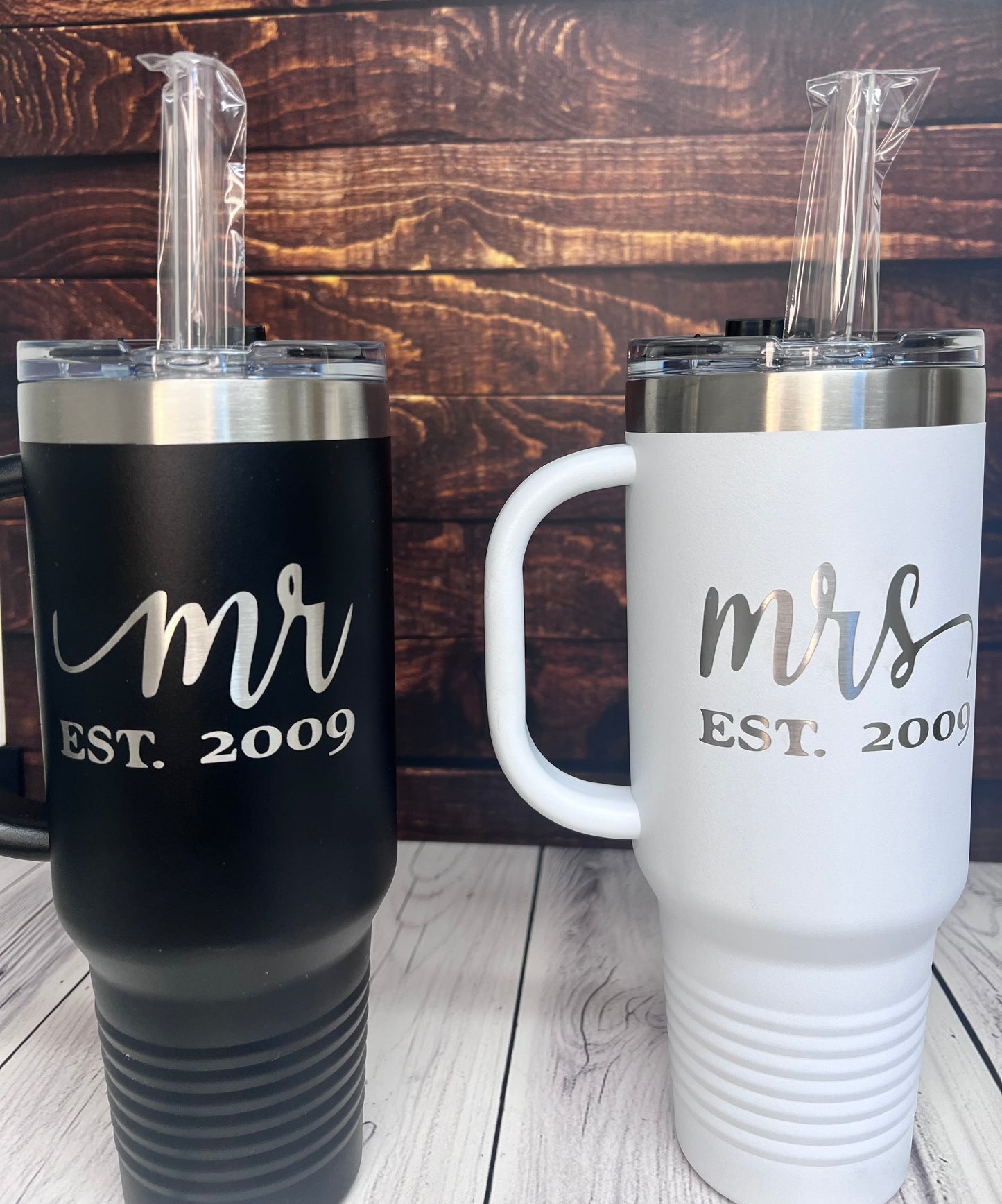 Mr/Mrs 40 oz Tumblers