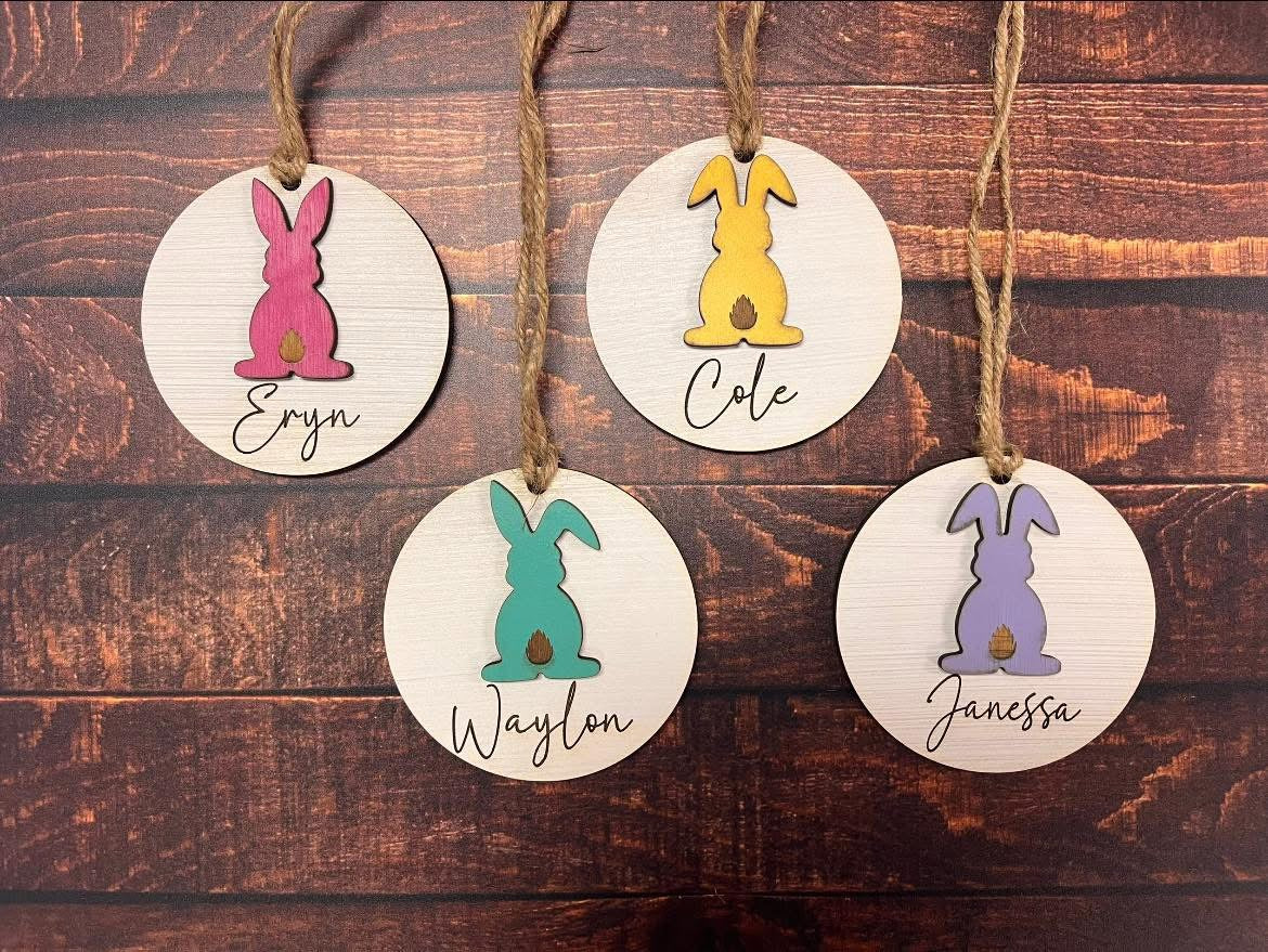 Easter Basket Personalized Name Tags
